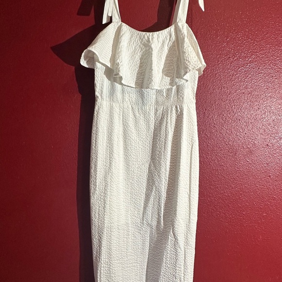 a new day White Tie Strap Lined Dress, Size M - Picture 1 of 9